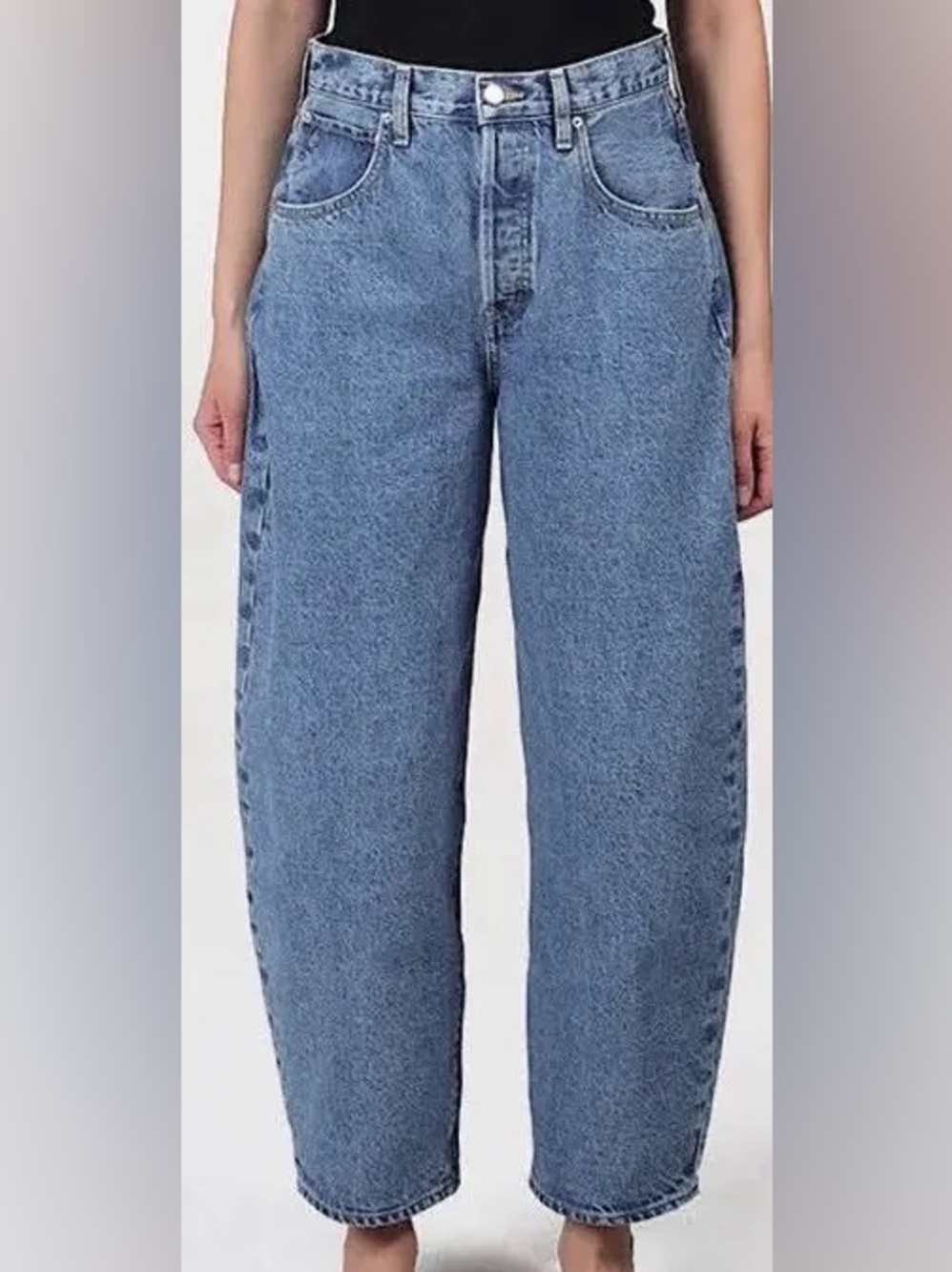 Ética Iris relaxed taper barrel jeans high waisted size by 26